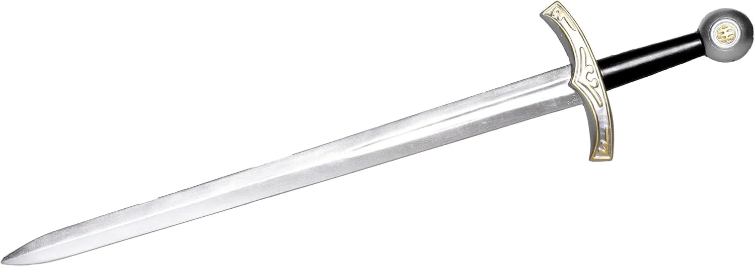 UNDERWRAPS Sword with Sphere Pommel - Medieval Swords for Kids, Renaissance Cosplay Weapons, Knight Costume Accessories, Prop Foam Swords for Play Fighting