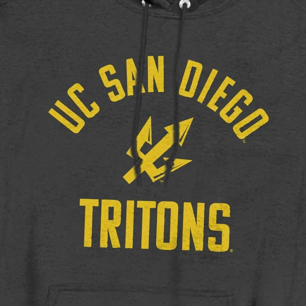 University of California San Diego Official One Color Ucsd Tritons Logo Unisex Adult Pull-Over Hoodie