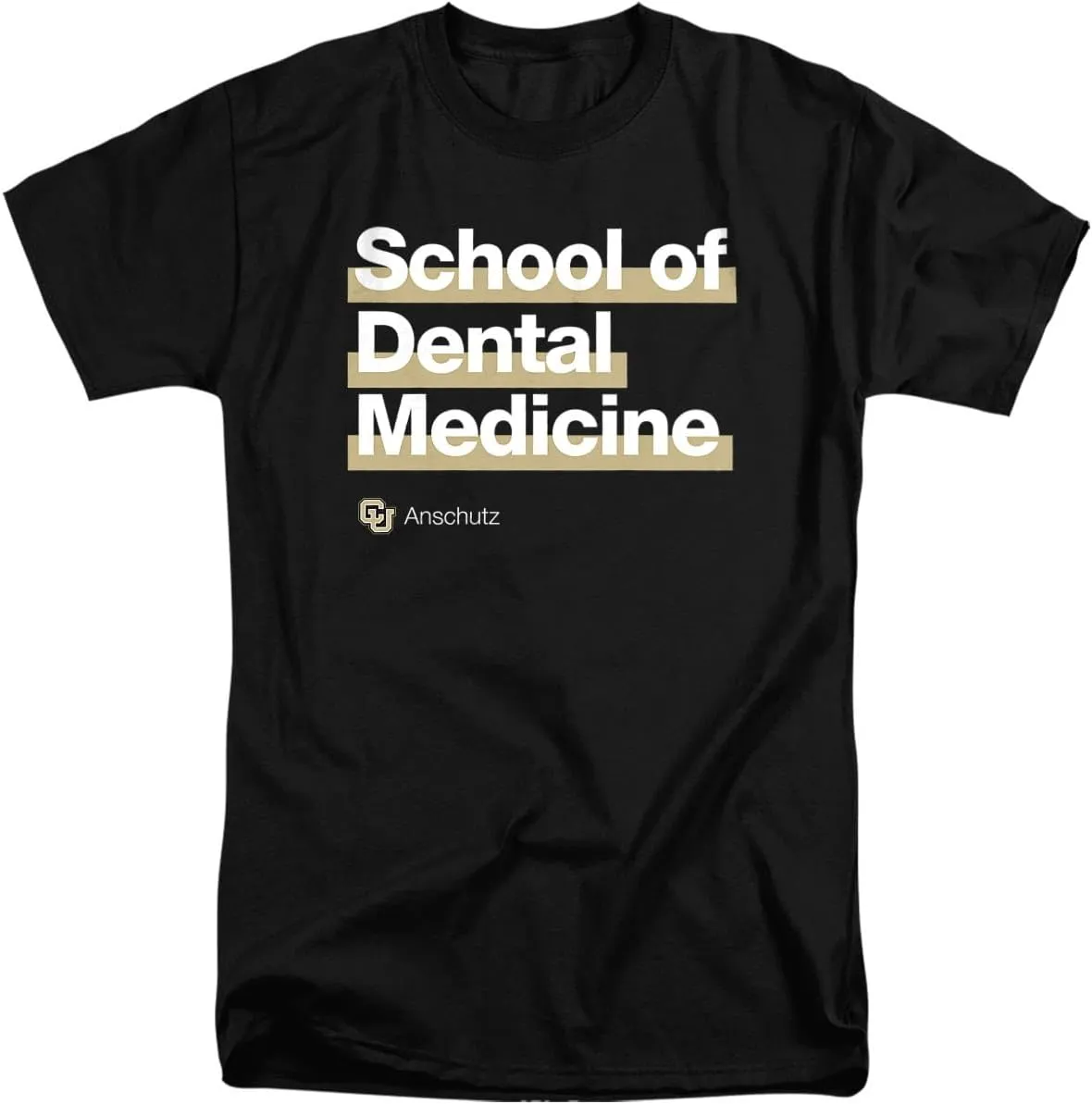 University of Colorado Anschutz Medical Campus School of Dental Medicine Bold Unisex Adult Tall T Shirt