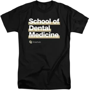 University of Colorado Anschutz Medical Campus School of Dental Medicine Bold Unisex Adult Tall T Shirt