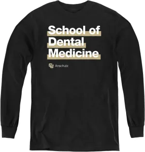 University of Colorado Anschutz Medical Campus School of Dental Medicine Bold Youth Long Sleeve T Shirt
