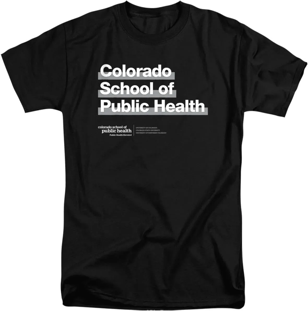 University of Colorado Anschutz Medical Campus School of Public Health Bold Unisex Adult Tall T Shirt