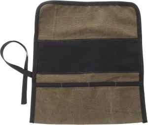 Uonlytech Roll Tool Bag Canvas Roll Up Pouch Wrench Organizer with Pockets Wood Carving Hammers Gouges Palm Tools Bag for Mechanic Carpenter Electrician