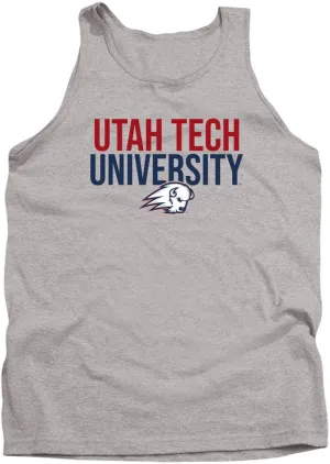 Utah Tech University Official Stacked Unisex Adult Tank Top