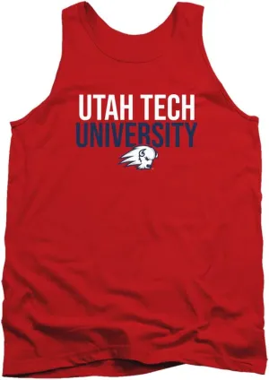 Utah Tech University Official Stacked Unisex Adult Tank Top
