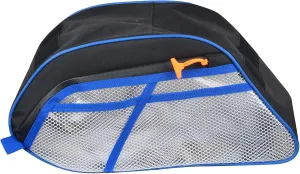 UTV Center Console Storage Bag with Double Side Zippers, Compatible with Polaris General 1000/1000-4/General XP 1000 2016-2025 (Blue Piping)