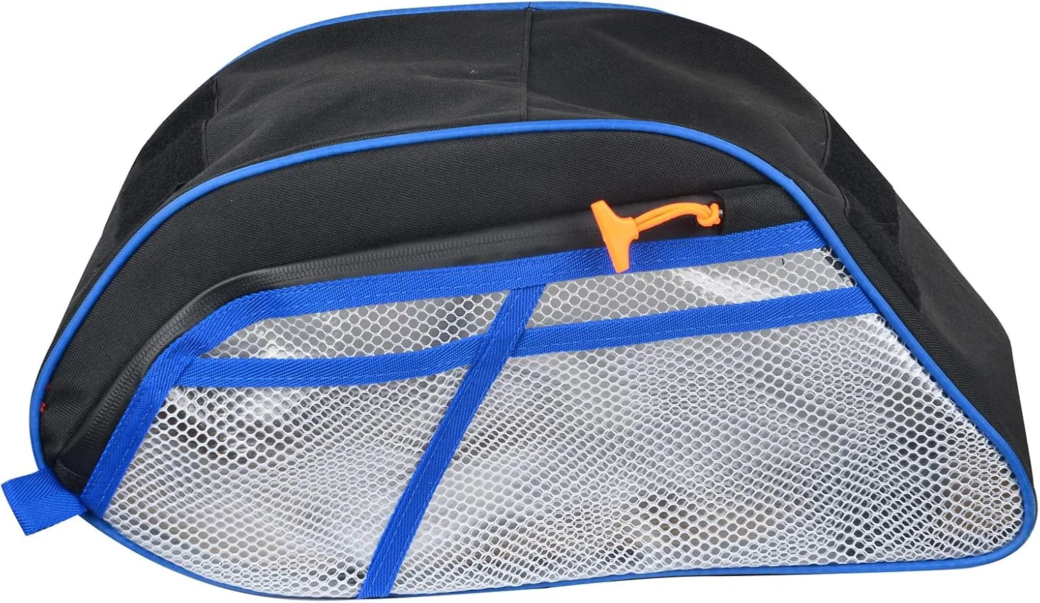 UTV Center Console Storage Bag with Double Side Zippers, Compatible with Polaris General 1000/1000-4/General XP 1000 2016-2025 (Blue Piping)
