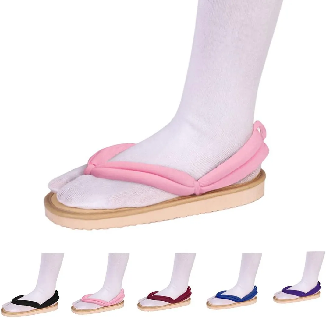 UZAIN Anime Kimetsu no Yaiba Cosplay Clog Shoes Kamado Tanjirou Shinobu Cosplay Sandal Prop Oshitari with Socks