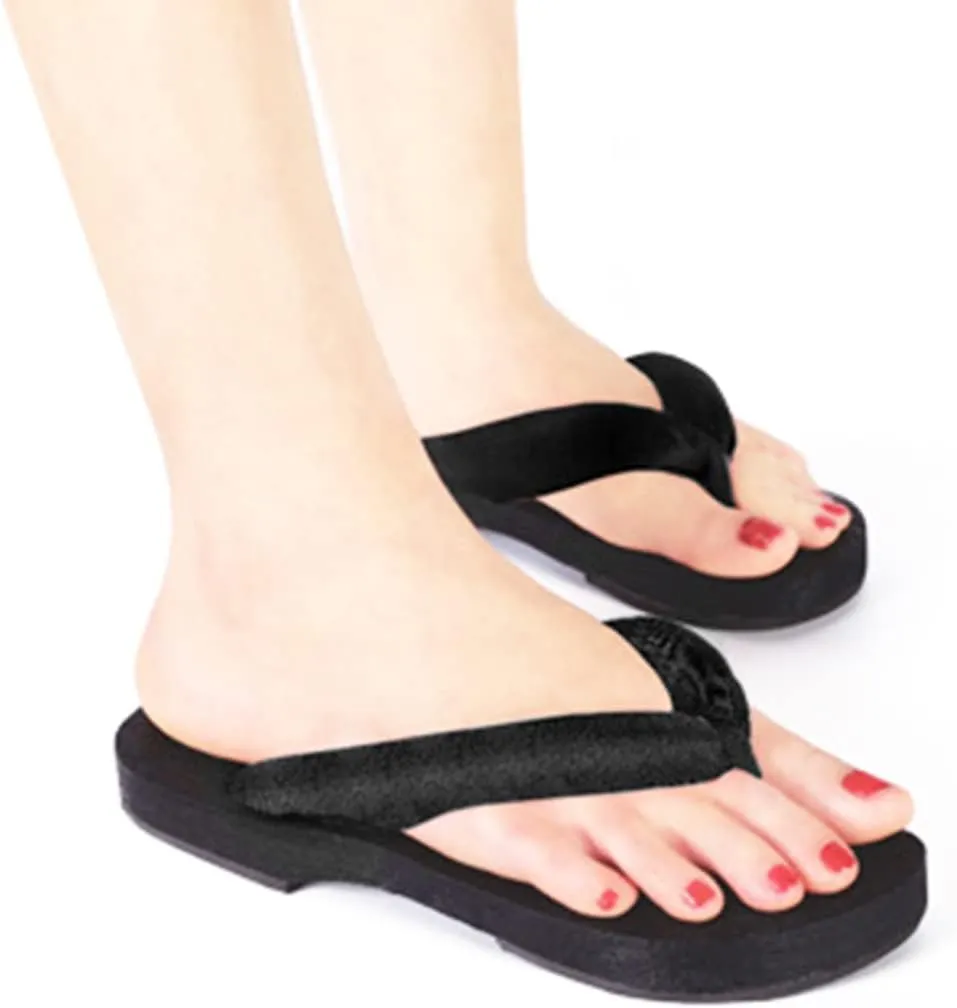 UZAIN Anime Tanjirou Zenitsu Cosplay Clog Shoes Japanese Sandals for Women Geta Wooden Anti-Slip flip-Flops Prop Oshitari