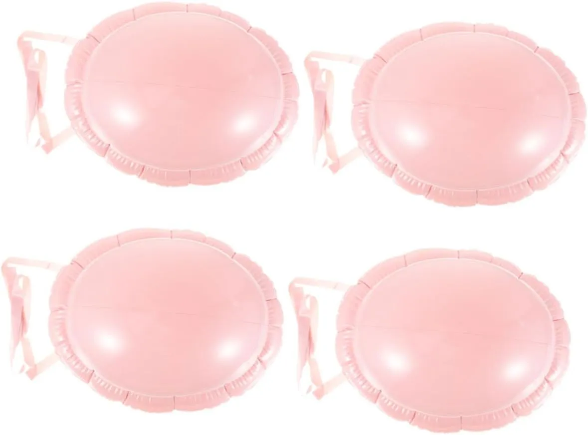 Vaguelly 4pcs Inflatable Fake Belly Prop Realistic Pregnant Belly Costume for Actors Comfortable Design for Performances for Group Activities and Cosplay