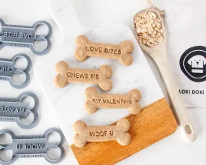 Valentine's Day Dog Bone Shaped Cookie Cutters