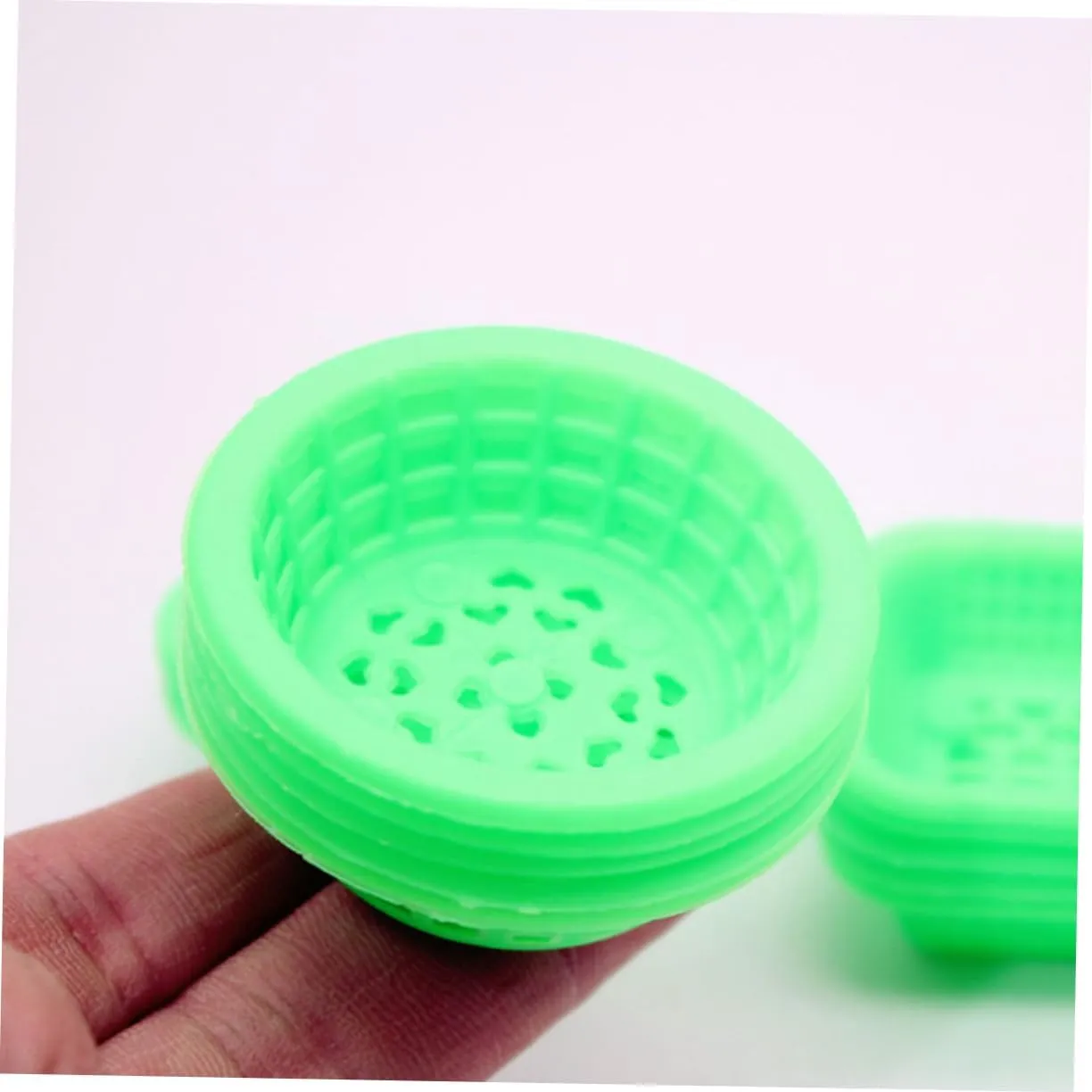 VANZACK 5sets Abs Material Miniature Dollhouse Fairy Basket Decorative Mini Storage Basket for Dollhouse Accessory 30pcs*5
