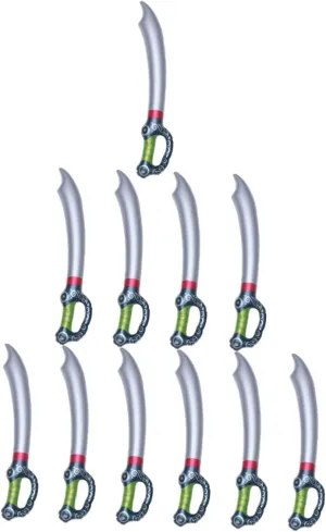VICASKY Inflatable Pirate Knife PVC Boys and Girls Sword Inflatable Props for Boys Stage Performance Knife Enhance Your Pirate Costume