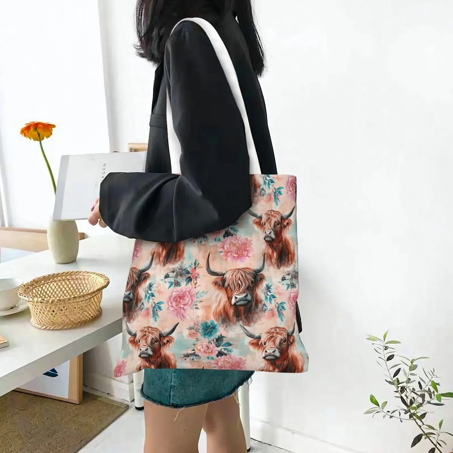 Video Game Controller Tote Bag Reusable Shoulder Tote Bag For Women Lady Vacation, Shopping, Work