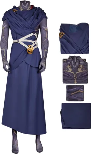 Viktor Cosplay Costume Men Blue Mage Suit Viktor Suit Wild Rune Prop Halloween Carnival Cosplay Outfits