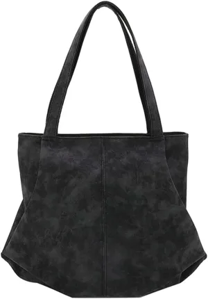 Vintage Vegan Leather Shouler Bag for Women Large Totes Purse Casual Handbag Top Handle Satchel for Work