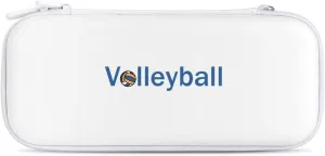 Volleyball Balls Hard Shell Travel Case with Rope 15 Game Card Pockets Compatible with Switch Protective