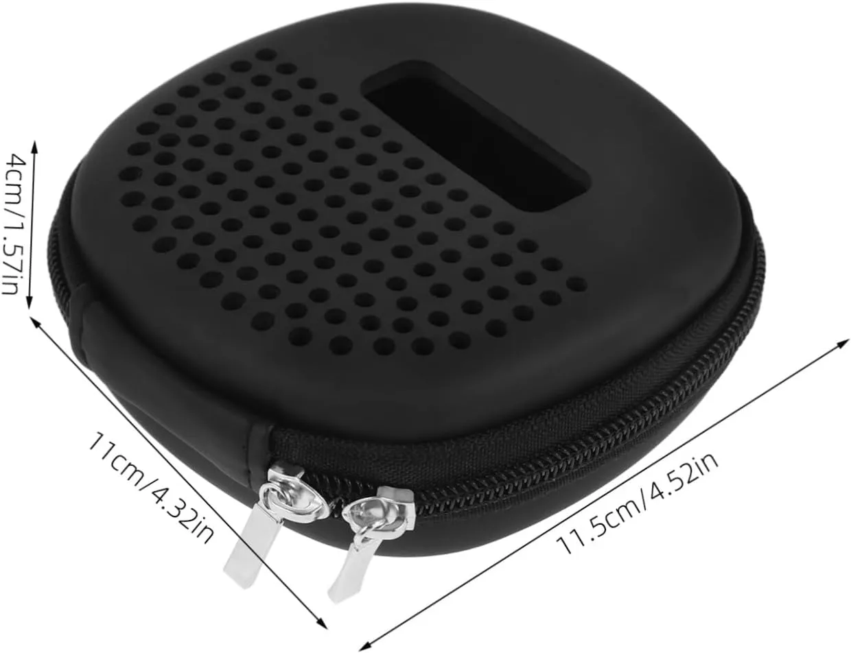 VOSAREA Audio Protective Case Speakers Decorative Case Storage Bag Carrying Pvc Storage Bag Pvc Black