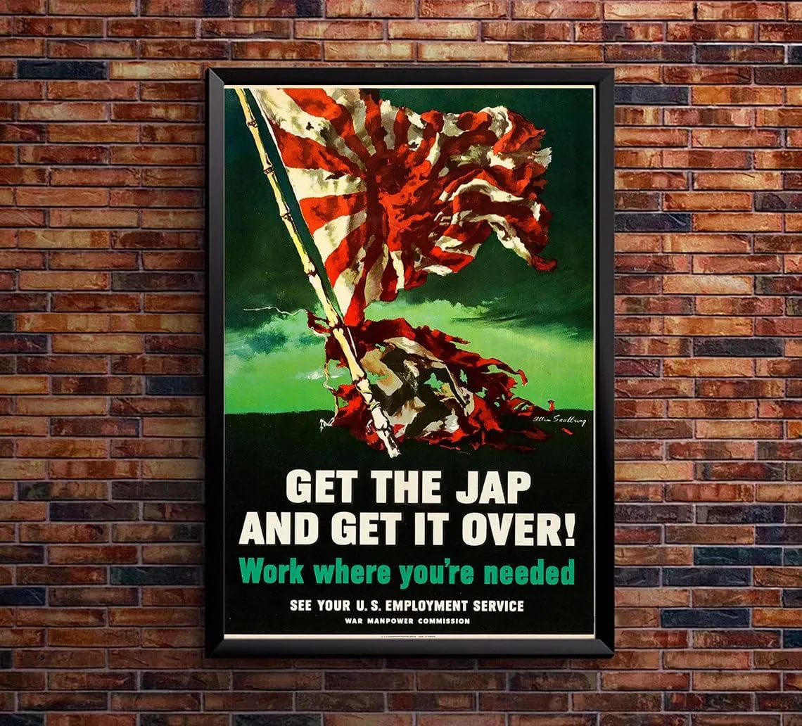 War Manpower Commision - Japan - Germany - WW2 Poste-24 x 36 Inches