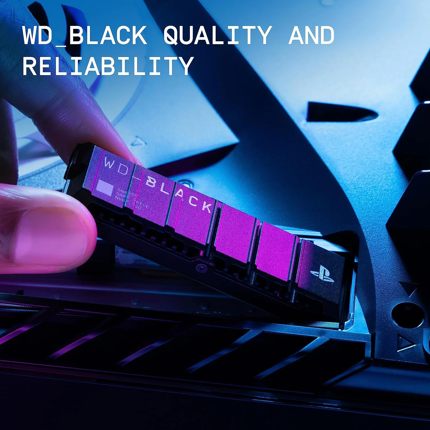 WD_BLACK 1TB SN850P NVMe M.2 SSD Officially Licensed Storage Expansion for PS5 Consoles, up to 7,300MB/s, with heatsink - WDBBYV0010BNC-WRSN