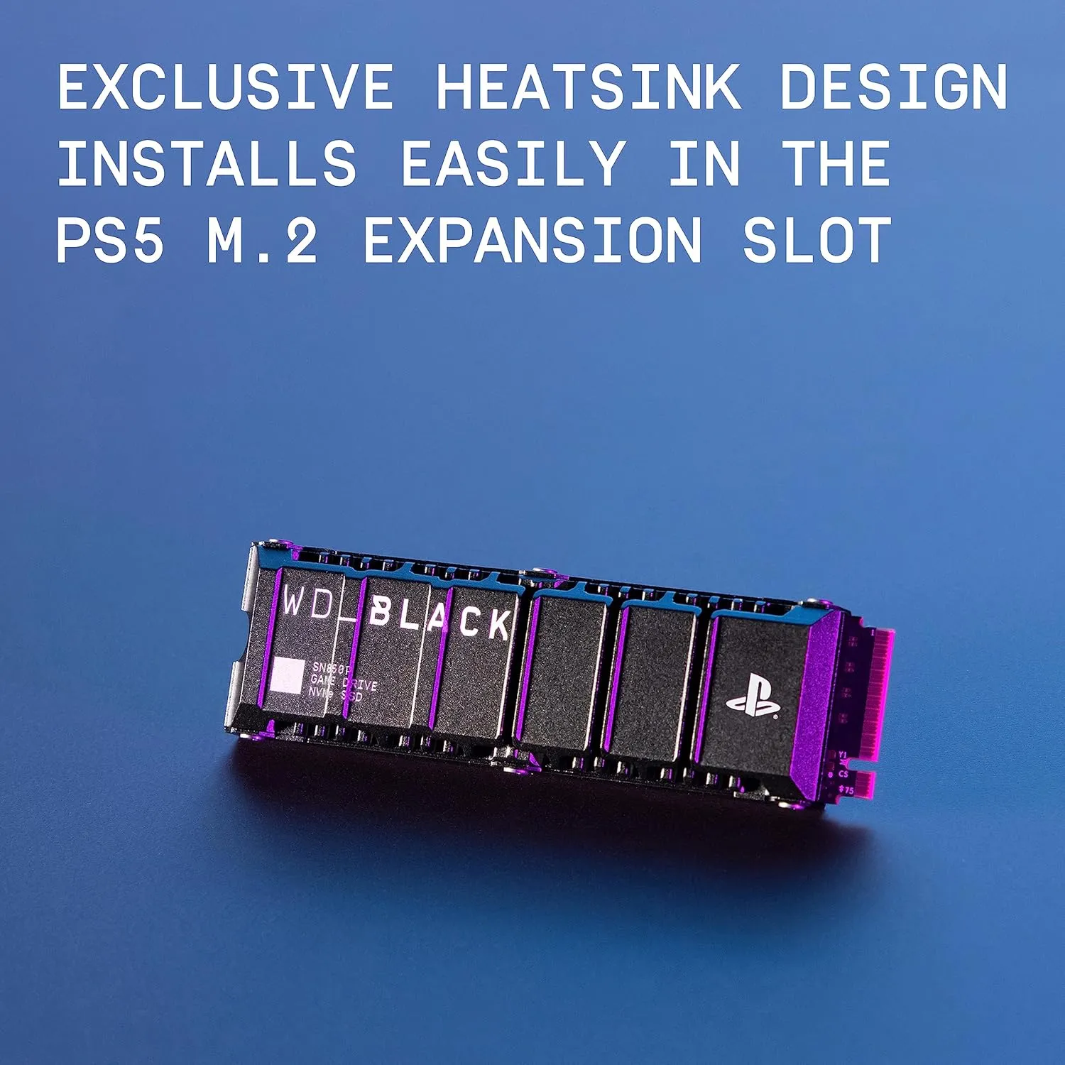WD_BLACK 1TB SN850P NVMe M.2 SSD Officially Licensed Storage Expansion for PS5 Consoles, up to 7,300MB/s, with heatsink - WDBBYV0010BNC-WRSN