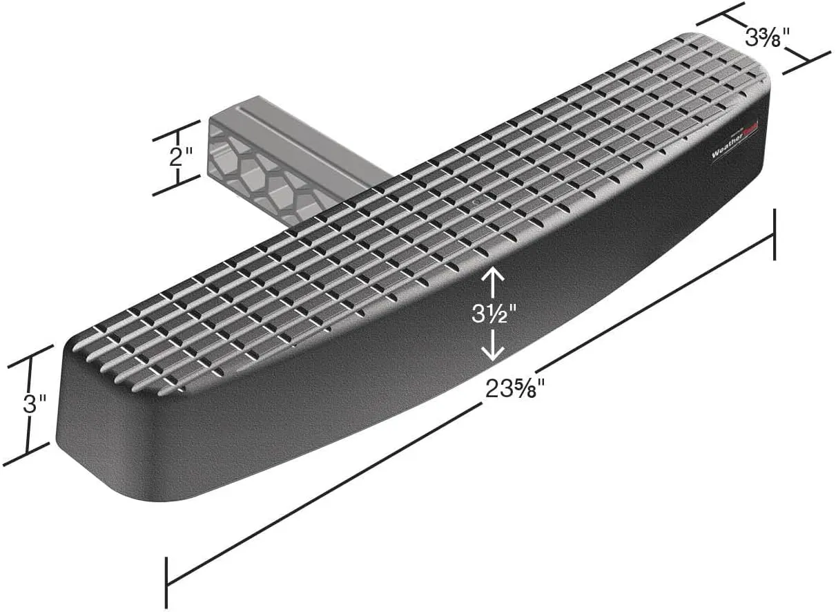 WeatherTech BumpStep XL with Theft Deterrent Stainless Hardware