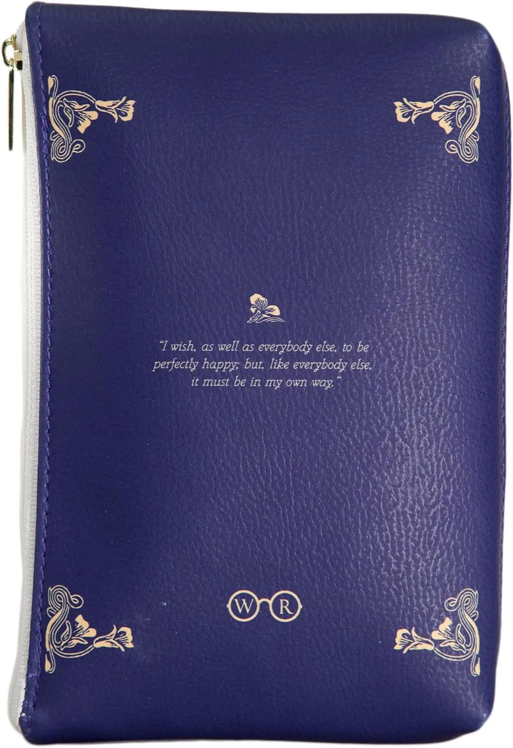 Well Read Book Theme Pouch Purse Clutch - Makeup & Toiletry Bag for Book Lovers