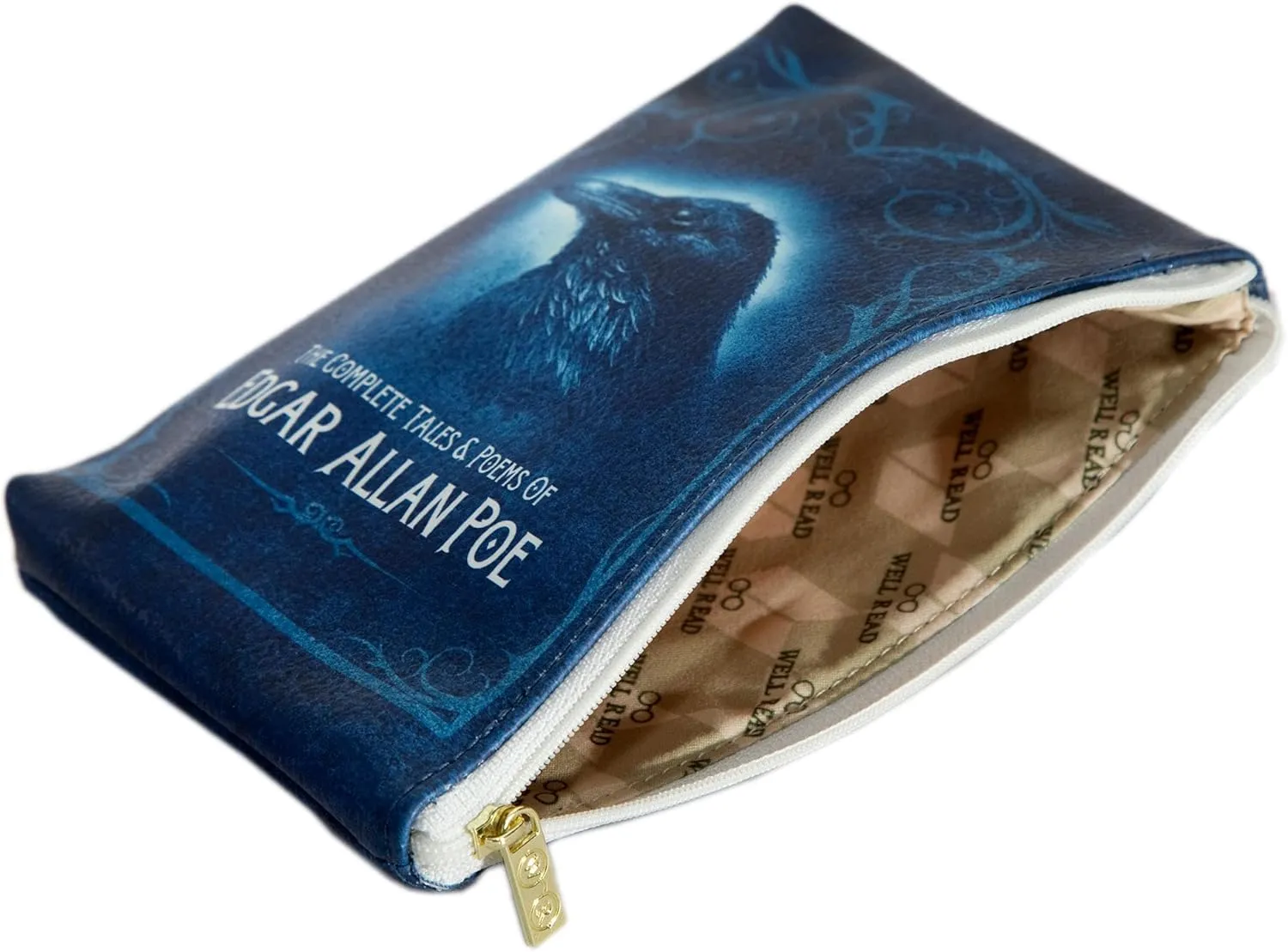 Well Read Book Theme Pouch Purse Clutch - Makeup & Toiletry Bag for Book Lovers