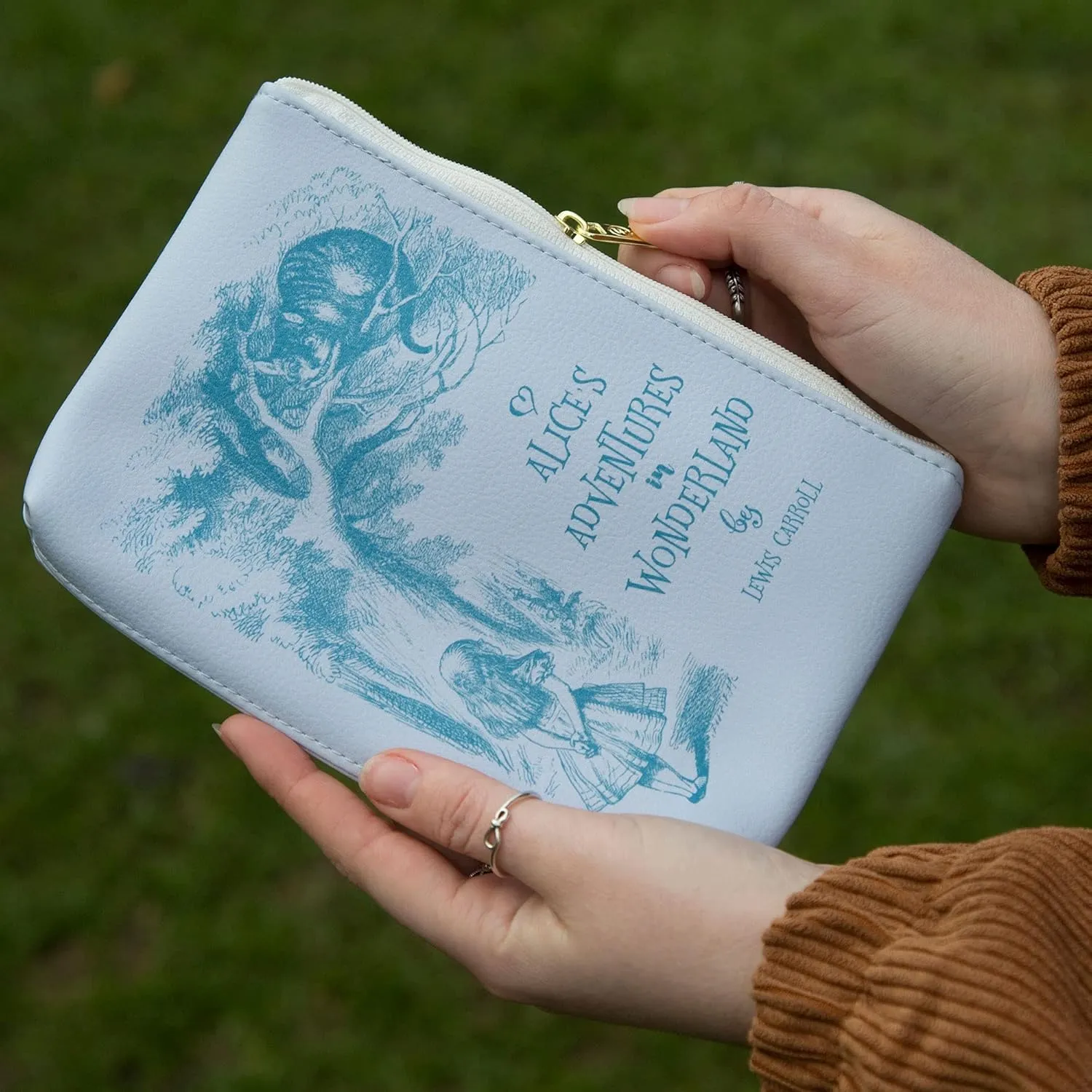 Well Read Book Theme Pouch Purse Clutch - Makeup & Toiletry Bag for Book Lovers