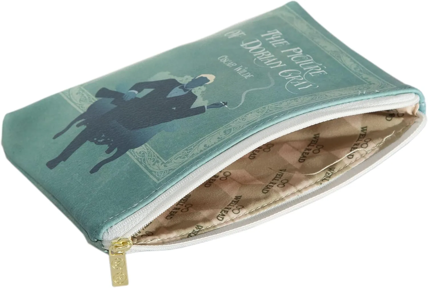 Well Read Book Theme Pouch Purse Clutch - Makeup & Toiletry Bag for Book Lovers