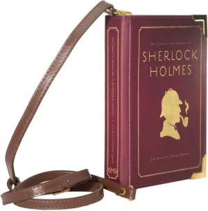 Well Read Co Crossbody Purse Handbag for Book Lovers - Sherlock Holmes, Vegan Leather, Large