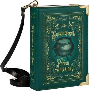 Well Read Co Crossbody Purse Handbag for Book Lovers - The Encyclopedia of Potion Making, Vegan Leather, Large