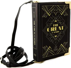 Well Read Co Crossbody Purse Handbag for Book Lovers - The Great Gatsby, Vegan Leather, Large