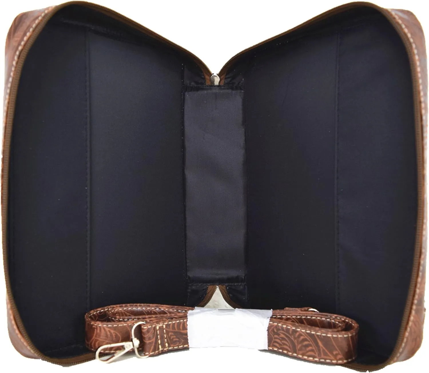 Western Style Embroidered Verse Scripture Bible Cover Book Bibles Carrying Case for Women Extra Strap Purse Messenger Bag