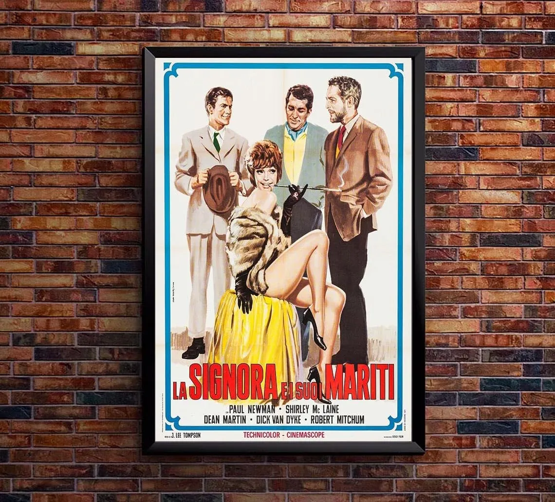 What a Way to Go! 1964 - Italian - Robert Mitchum - Vintage Classic Movie Poster-8 x 12 Inches - US/CAN only