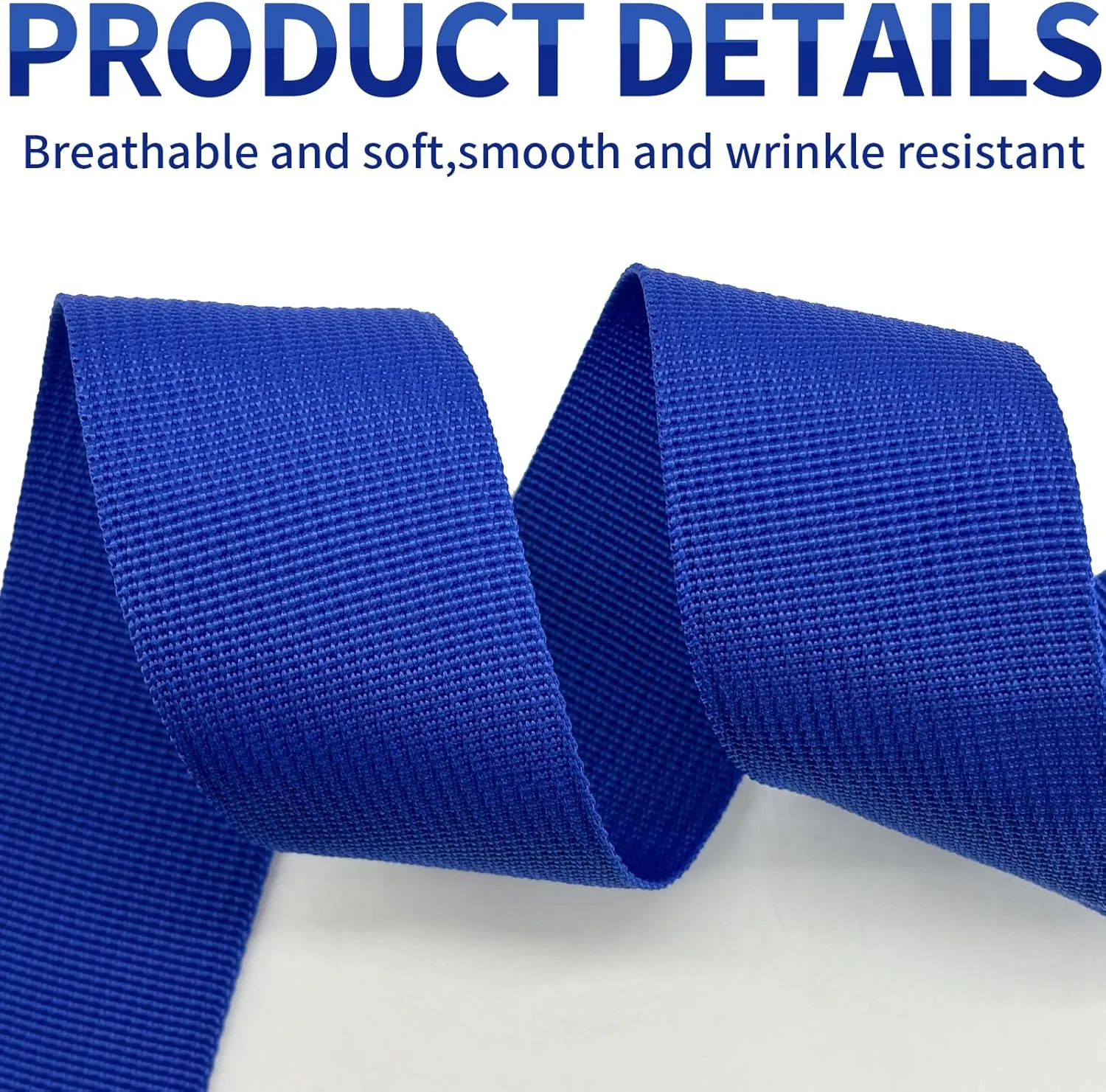 Wide Webbing Straps for Replacement Lawn Chair 2inch 12 Yards Heavy Polyprorylene Straps for Outdoor DIY Gear Repair Pet Collars Decorative Webbing Straps for Crafts Bags