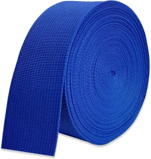 Wide Webbing Straps for Replacement Lawn Chair 2inch 12 Yards Heavy Polyprorylene Straps for Outdoor DIY Gear Repair Pet Collars Decorative Webbing Straps for Crafts Bags