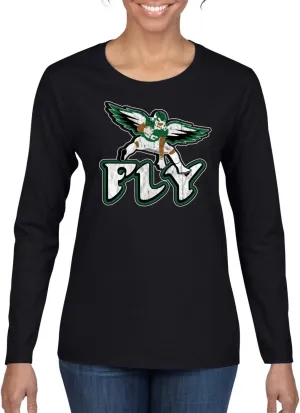 Wild Bobby Philadelphia Fan | PHI Fantasy Football Sports Womens Graphic Long Sleeve T-Shirt