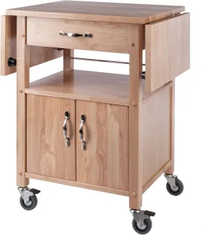 Winsome Wood Drop-Leaf Kitchen Cart