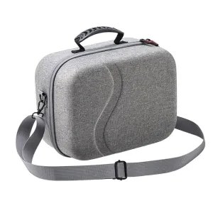 WLLBMDJ Carrying Case for Meta Quest 3S VR Game Console Storage Bag Elite Headset Portable Travel Shoulder Bag VR Controller Handbag(Silver)