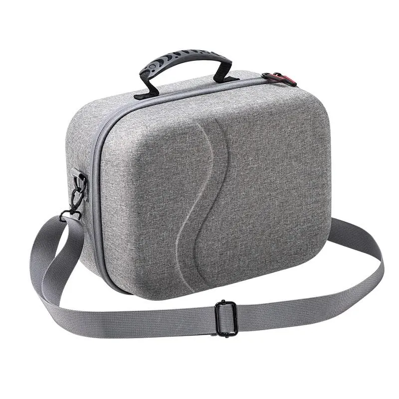 WLLBMDJ Carrying Case for Meta Quest 3S VR Game Console Storage Bag Elite Headset Portable Travel Shoulder Bag VR Controller Handbag(Silver)