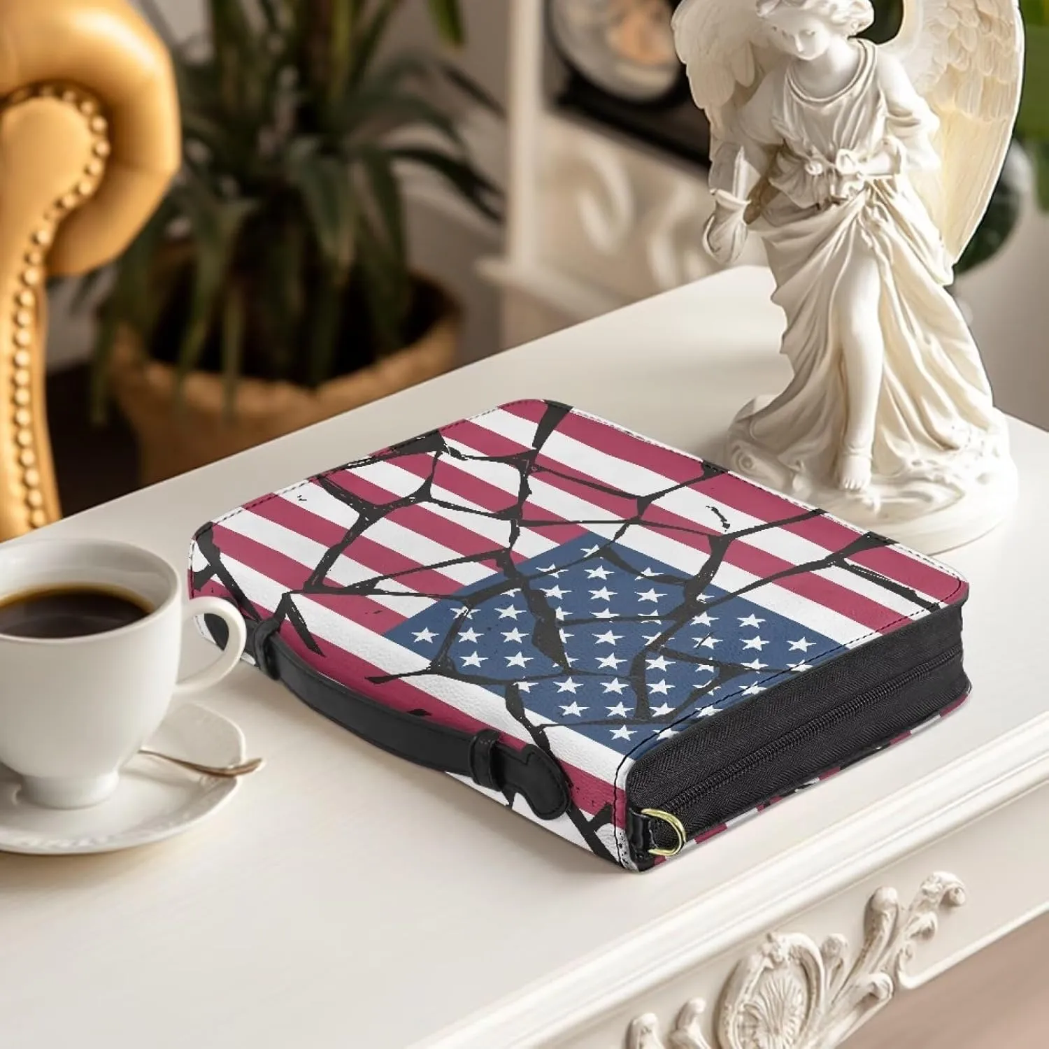 Wnbcioht Large Bible Bag Bible Cover Case for Women and Men with Strap