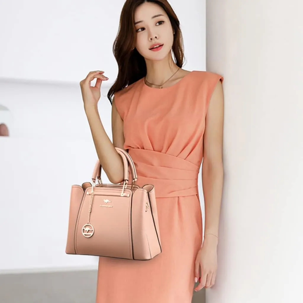 Women's Crossbody Bag Luxury 3 Layers Shoulder Bags PU-Leather Handbags Large Capacity Bag Autumn Winter Dating Bag