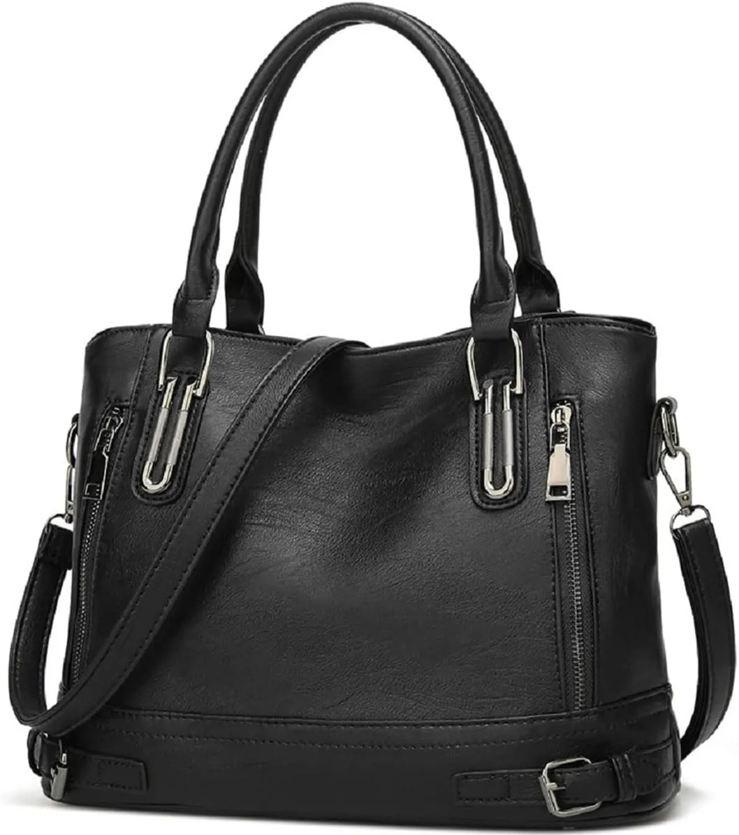 Women’s Leather Shoulder Handbags Crossbody Bags Hobo Totes Top-Handle Bag Satchel and Purse for Ladies