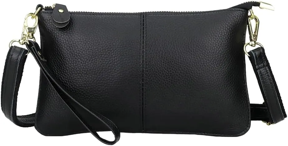 Women's Trendy Leather Shoulder Crossbody Bag Small Square Purse Totes Soft Handbag Satchel Clutch
