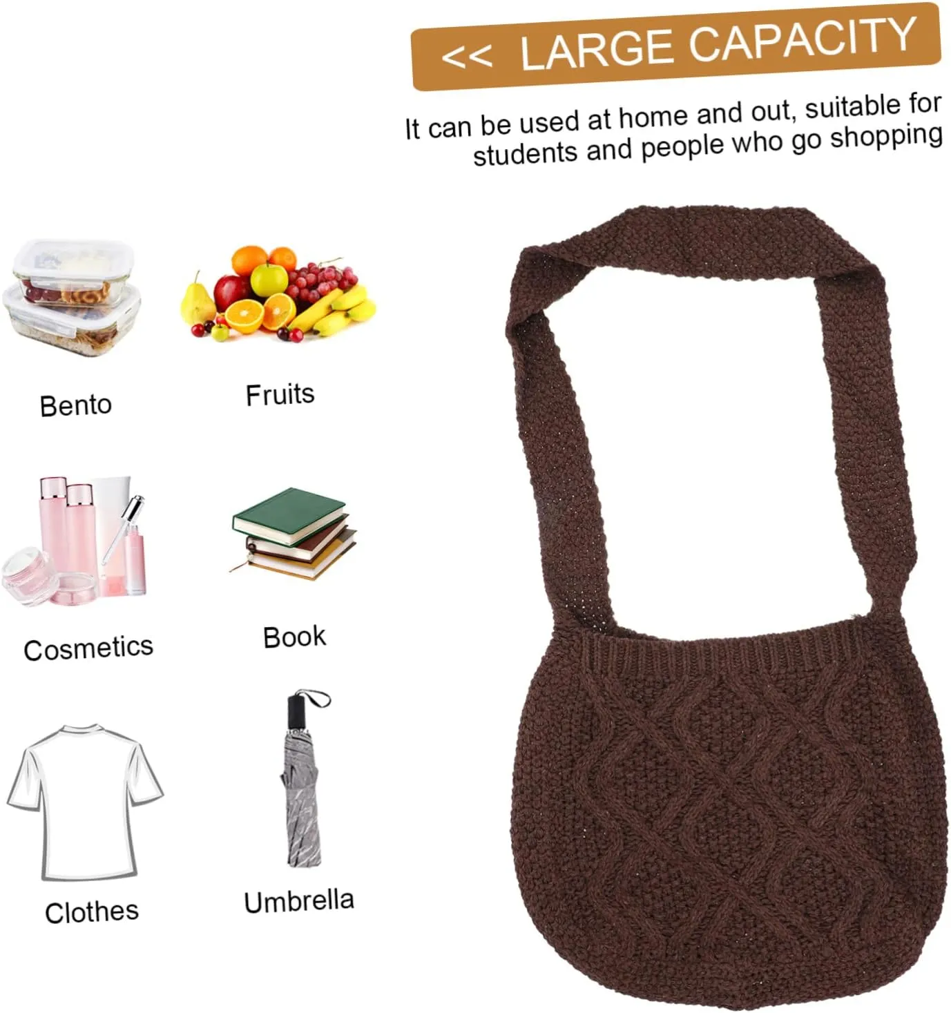 Woven Messenger Bag Crochet Fashion Bag Miss Yarn