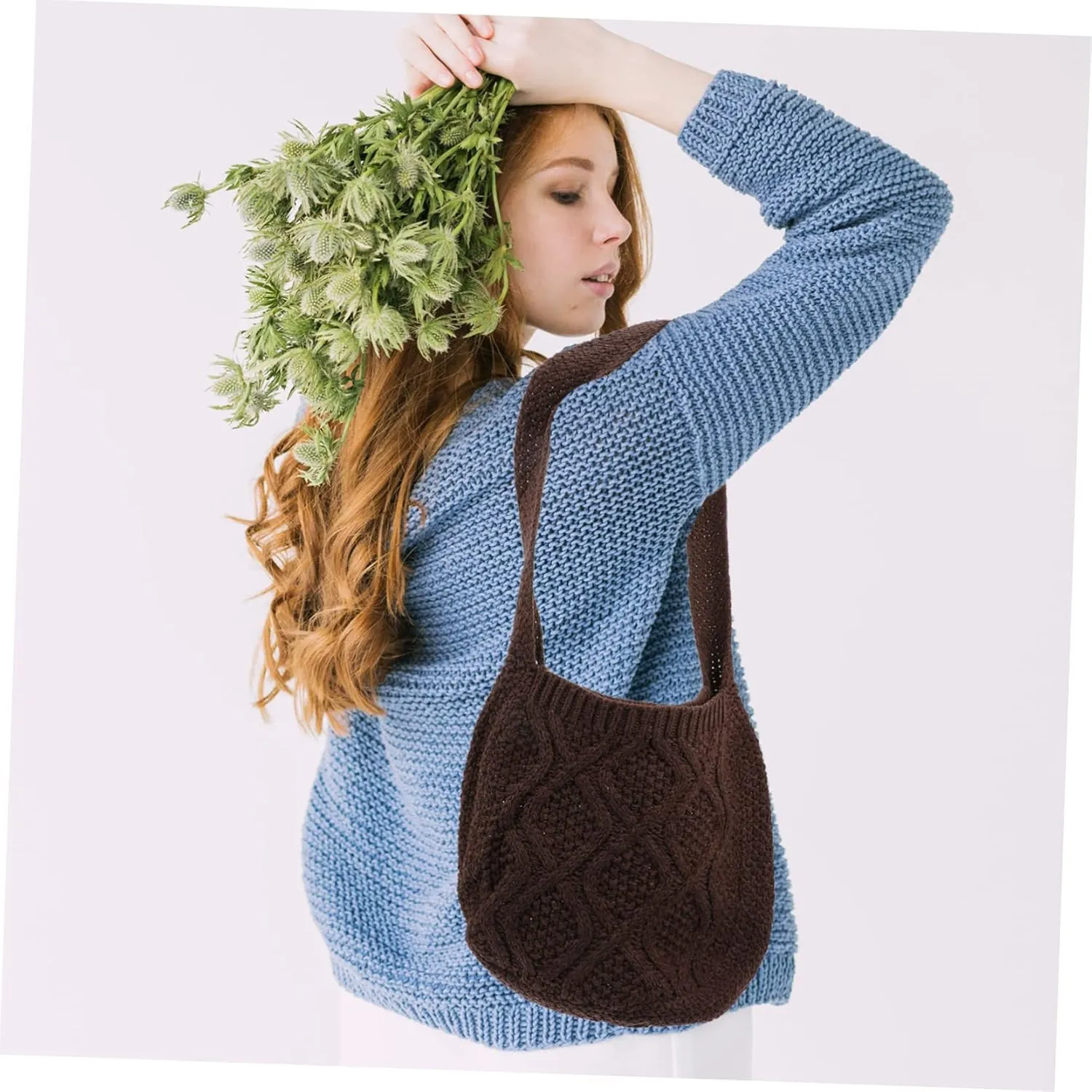 Woven Messenger Bag Crochet Fashion Bag Miss Yarn