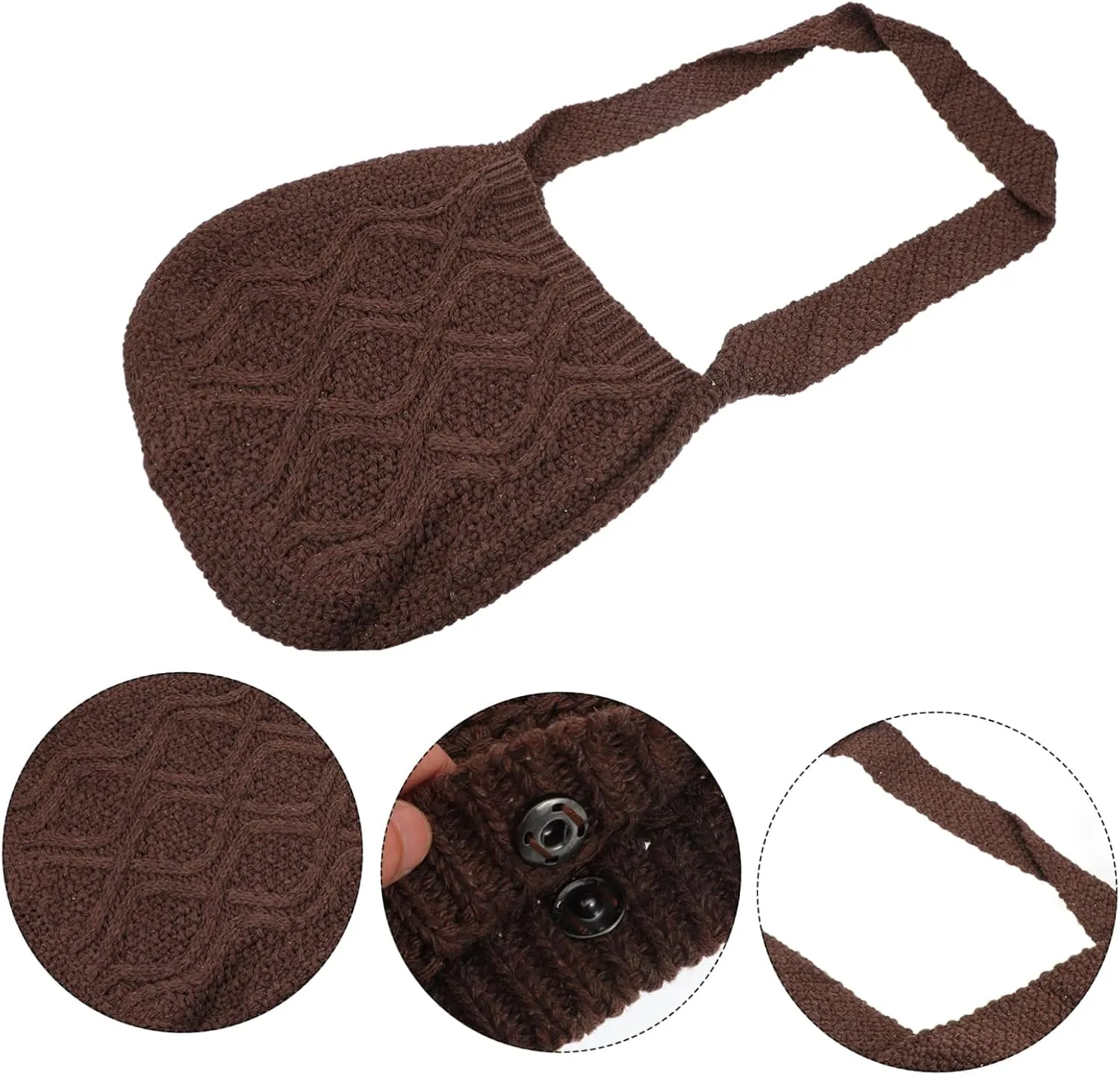 Woven Messenger Bag Crochet Fashion Bag Miss Yarn