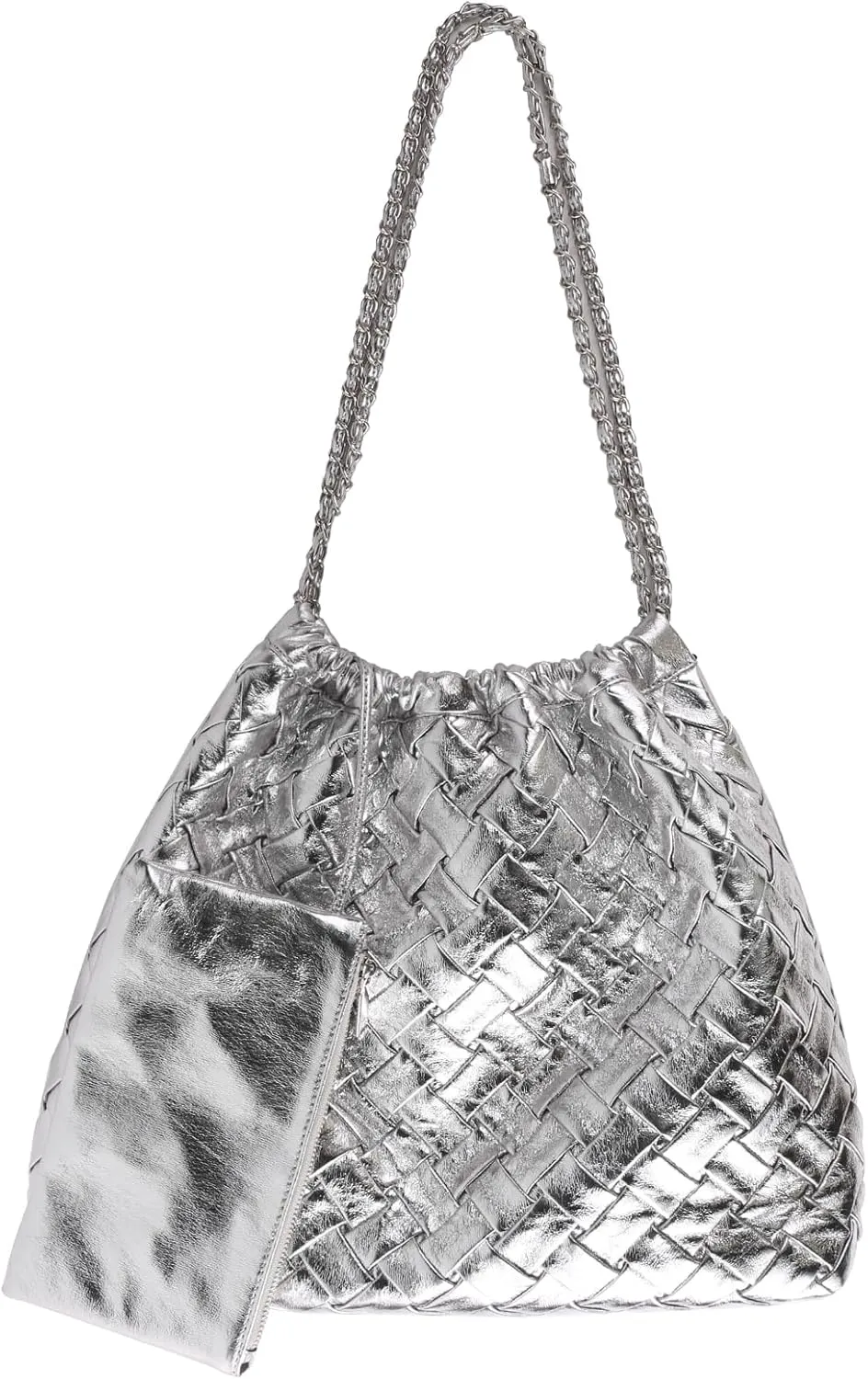 Woven Tote Bag for Women Purse: Large Capabilities Travel Totes - Soft Leather Shoulder Handbags