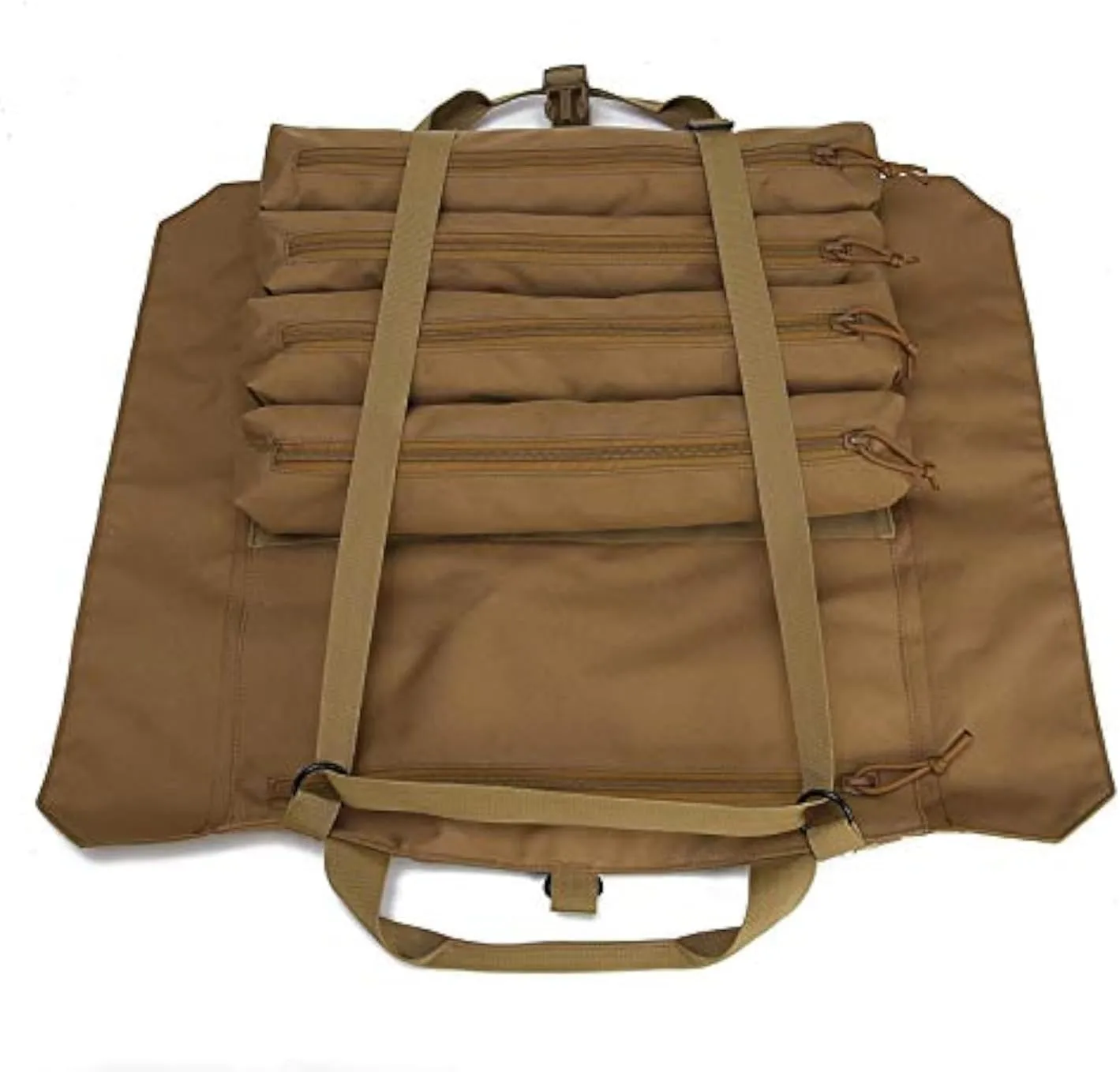 Wrench Roll Up Pouch Tools Organizer Bag Super Storage with 23 pockets (Tan)